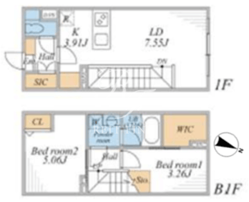リーガランド桜新町 104 間取り図