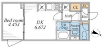 リーガランド桜新町 301 間取り図