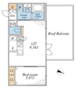 リーガランド桜新町 401 間取り図