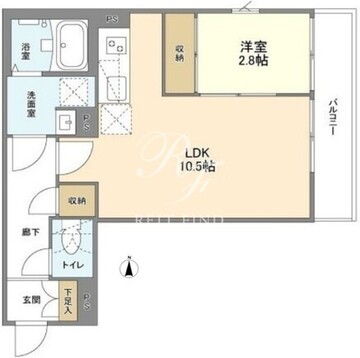 ウェルスクエア新中野2 303 間取り図