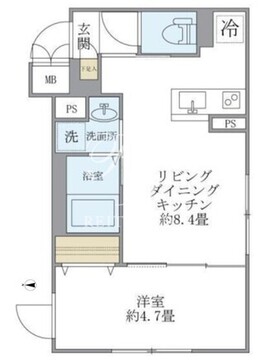 プラティーク旗の台ヒルサイド 103 間取り図