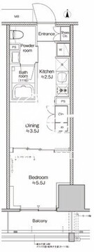 プラウドフラット四谷三丁目 504 間取り図