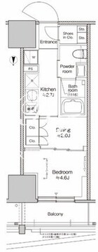 プラウドフラット四谷三丁目 509 間取り図