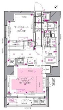 ピアース銀座レジデンス 305 間取り図