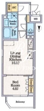 クレストコート池上六丁目 308 間取り図