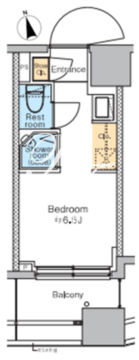トモア品川中延 804 間取り図