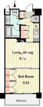 willDo清澄 607 間取り図