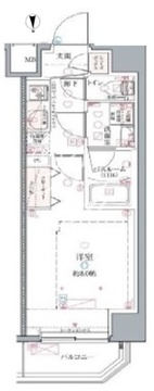 クレヴィスタ中野 102 間取り図