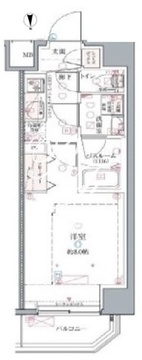 クレヴィスタ中野 204 間取り図