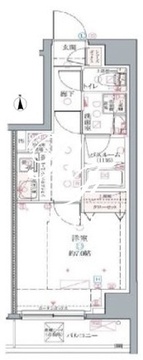 クレヴィスタ中野 601 間取り図