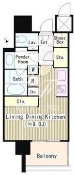 ザ六本木東京クラブレジデンス 1405 間取り図