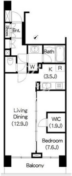 ブリリアイスト三軒茶屋 I-806 間取り図