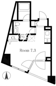 メイクスデザイン高田馬場 505 間取り図
