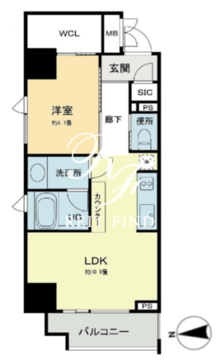 ベルファース本郷弓町 710 間取り図