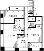 レジディアタワー麻布十番 1903 間取り図