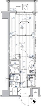 プレミアムキューブ西荻窪#mo 102 間取り図
