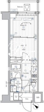 プレミアムキューブ西荻窪#mo 206 間取り図