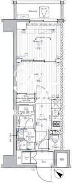 プレミアムキューブ西荻窪#mo 506 間取り図