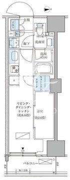 パークアクシス品川天王洲アイル 220 間取り図