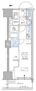パークアクシス品川天王洲アイル 221 間取り図