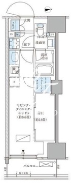 パークアクシス品川天王洲アイル 620 間取り図