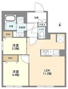 ウェルスクエア西大井 201 間取り図