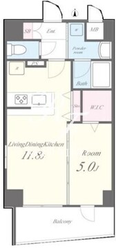 テレジャンデール護国寺ウエスト 804 間取り図