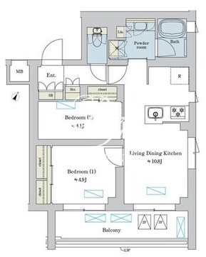 ブリリアイスト洗足池の杜 311 間取り図
