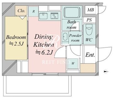 ドゥーエ王子神谷 805 間取り図