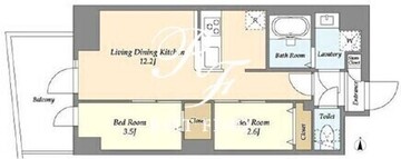 アルファコート曳舟2 709 間取り図