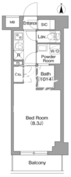 BPRレジデンス大島 506 間取り図