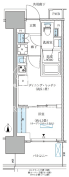 パークアクシス西大島コンフォートスクエア 414 間取り図