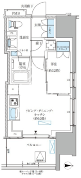 パークアクシス西大島コンフォートスクエア 426 間取り図
