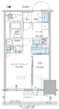 パークアクシス西大島コンフォートスクエア 431 間取り図