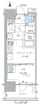 パークアクシス西大島コンフォートスクエア 907 間取り図