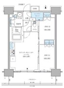 パークアクシス西大島コンフォートスクエア 1404 間取り図