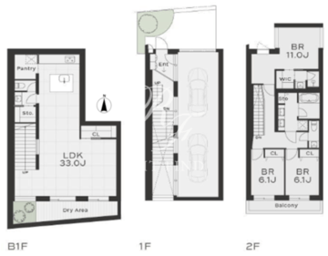 THE GRANDUO HANEGI VIOLET-01 間取り図