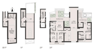 THE GRANDUO HANEGI VIOLET-03 間取り図