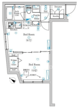 Mind Tokiwadai 301 間取り図