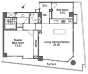 ウォーク赤坂 701 間取り図