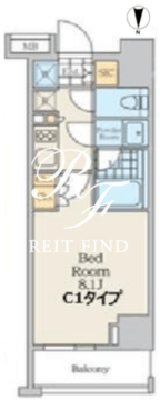 クレストコート中野富士見町 709 間取り図