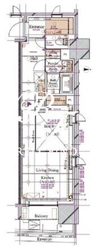 ブランシエスタ浅草蔵前 806 間取り図