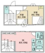 プラスドア東中野 202 間取り図