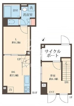 スフィア日本橋富沢町 102 間取り図