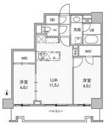 シーズンフラッツ両国サウス 502 間取り図