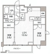 シーズンフラッツ両国サウス 701 間取り図
