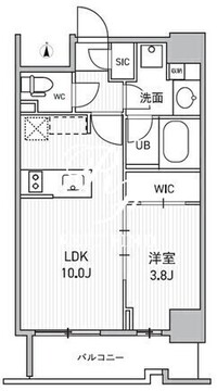 シーズンフラッツ両国サウス 703 間取り図