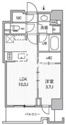 シーズンフラッツ両国サウス 707 間取り図