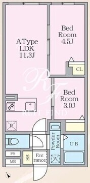 エルファーロ早稲田 202 間取り図