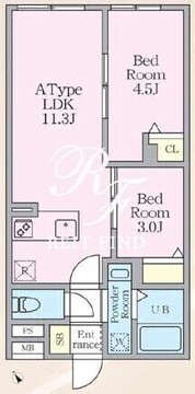 エルファーロ早稲田 302 間取り図